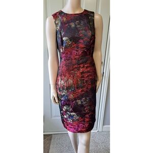 Calvin Klein Floral Sleeveless Dress Size 10